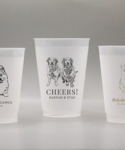 Personalized Pet Party Cups – Frost-Flex Cups for Weddings & Special Events