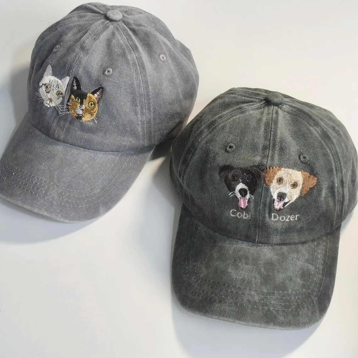 Personalized Baseball Cap with Custom Pet Outline Embroidery – Gift for Dog or Cat Lover, Husband or Wife Birthday - Image 3